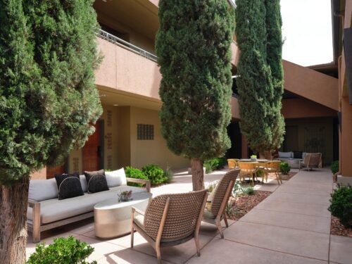Sedona Wilde courtyard