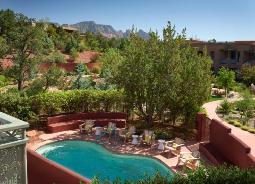 Sedona Wilde hydro spa aerial view