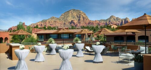 Sedona Wilde rooftop reception for weddings