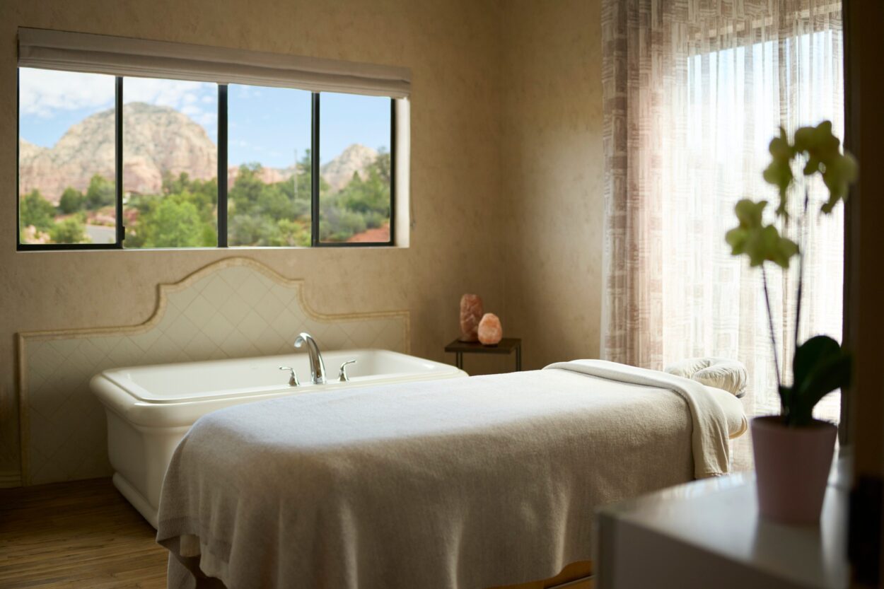 Sedona Wilde spa treatment room