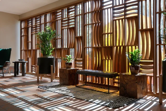 ✨ Where design meets serenity. ✨ The intricate woodwork, the sunlit glow, the textures, and the natural elements—all woven together to create a peaceful, welcoming space at The Wilde Resort & Spa. 🌿
.
#StayWilde #SedonaVibes #DesignDetails #DesertDesign #SedonaStyle #LuxuryEscape #NaturalElements #TheWildeResort